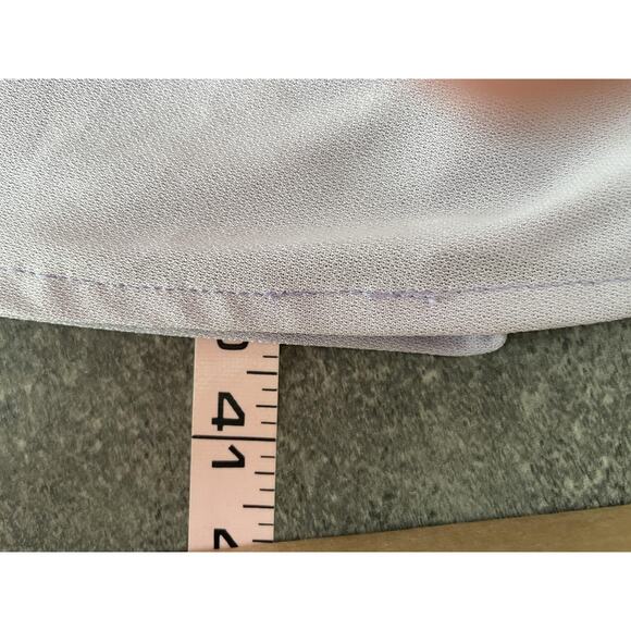 Vtg 70s Victorian Dress Size 7 Union Tag Lace Ruffle Feminine Romantic Pastel - Picture 13 of 14